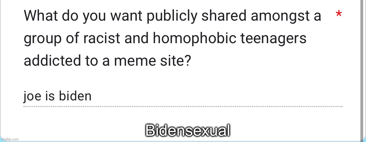 Bidensexual | made w/ Imgflip meme maker