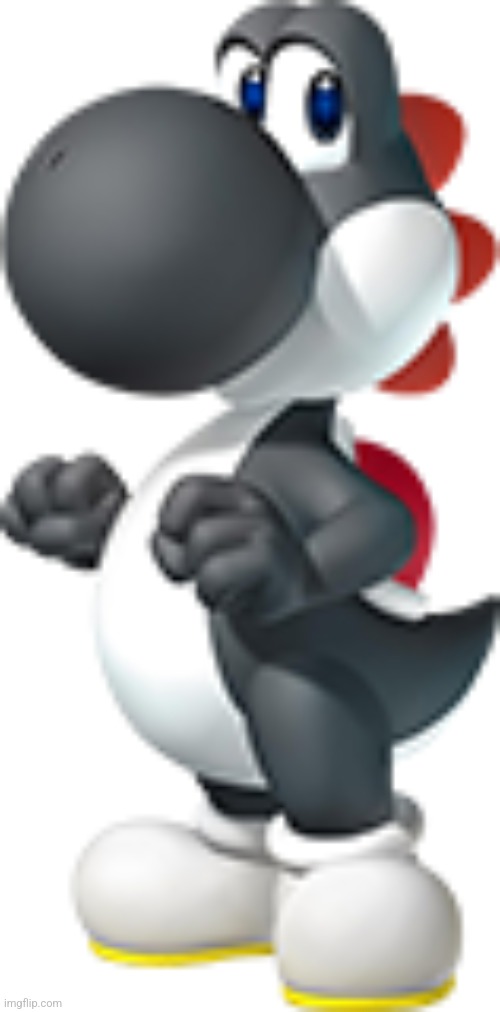 Black Yoshi | image tagged in black yoshi | made w/ Imgflip meme maker