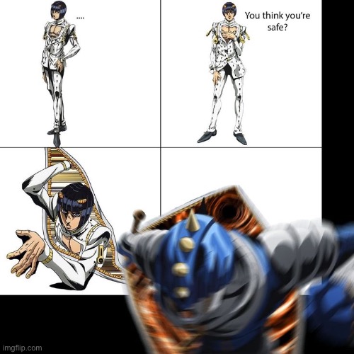 image tagged in jojo's bizarre adventure | made w/ Imgflip meme maker