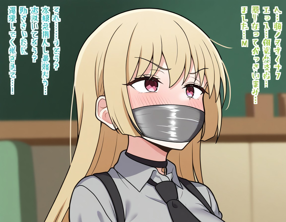 Seika Ijichi Wrapping Gagging Blank Meme Template