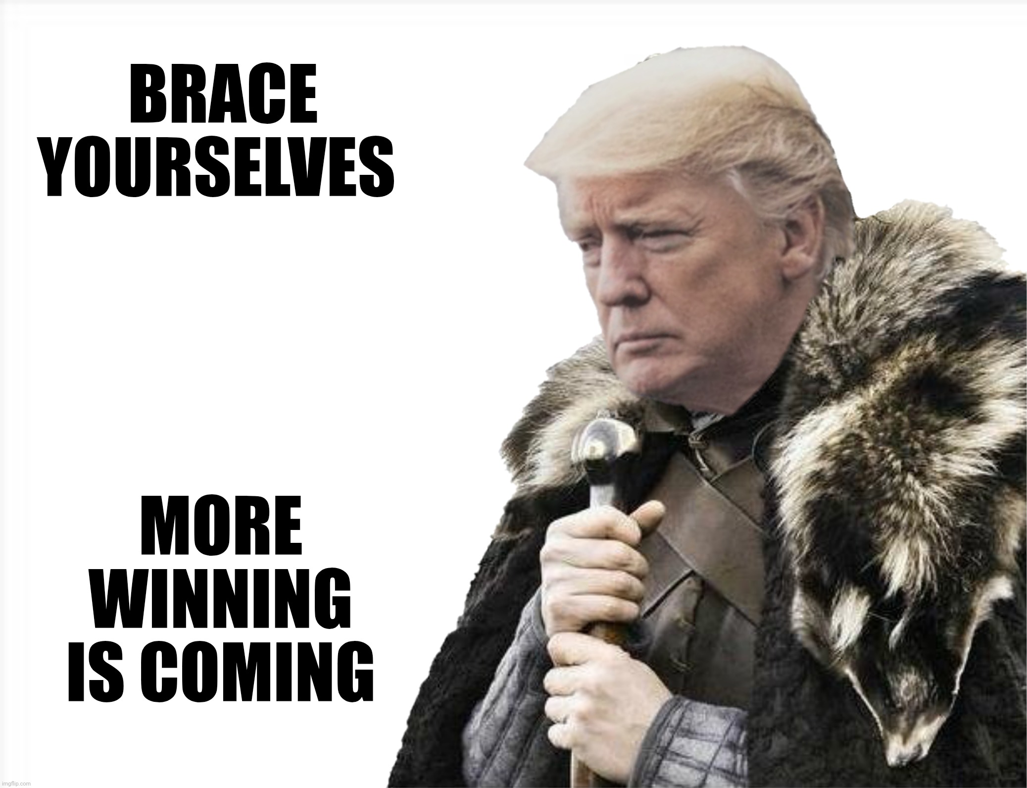 BRACE YOURSELVES MORE WINNING IS COMING | made w/ Imgflip meme maker