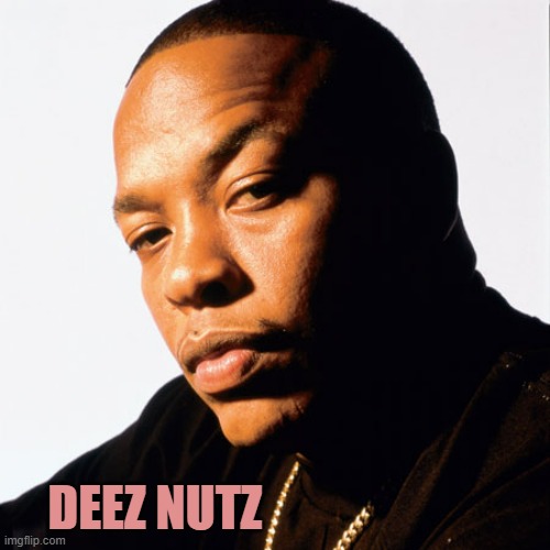 dr dre | DEEZ NUTZ | image tagged in dr dre | made w/ Imgflip meme maker