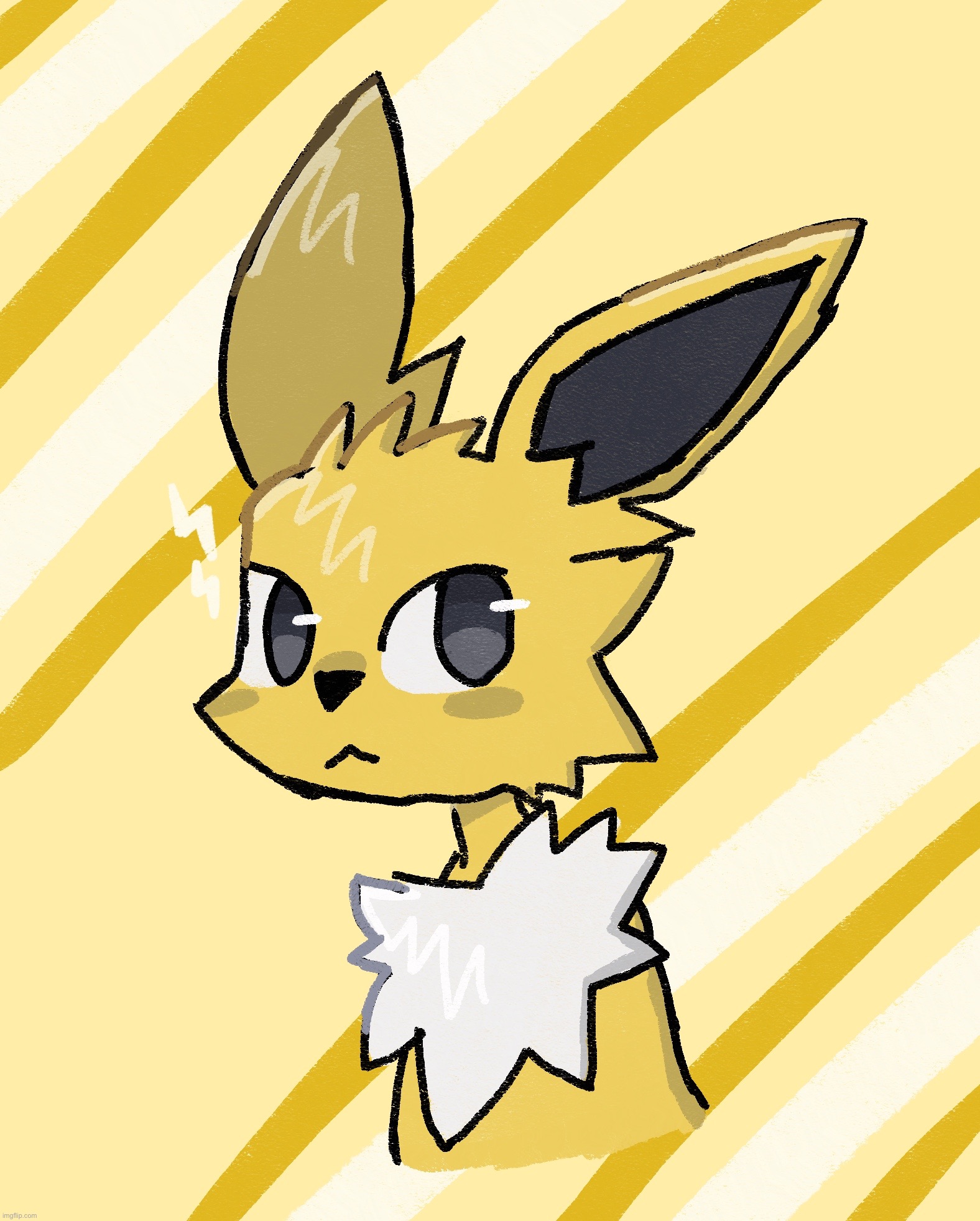 drew Jolteon in my art style | made w/ Imgflip meme maker