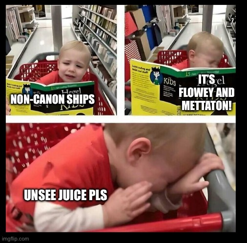 use this template as reactions for painful stuff to see or hear. | IT’S FLOWEY AND METTATON! NON-CANON SHIPS; UNSEE JUICE PLS | image tagged in reaction kid | made w/ Imgflip meme maker