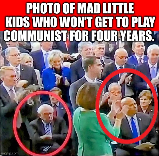 Poor wittle babies | PHOTO OF MAD LITTLE KIDS WHO WON’T GET TO PLAY COMMUNIST FOR FOUR YEARS. | image tagged in mad bernie sanders,stupid liberals | made w/ Imgflip meme maker