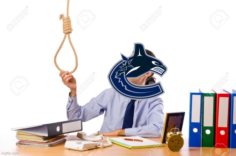 Canucks keep failing in the Divisional round. | image tagged in rope guy | made w/ Imgflip meme maker