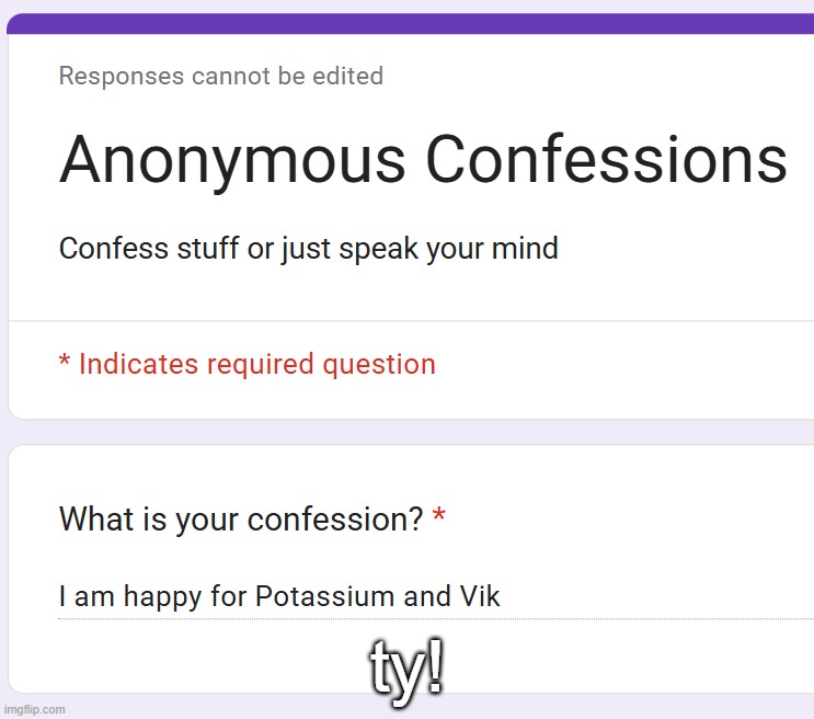 ty! | made w/ Imgflip meme maker