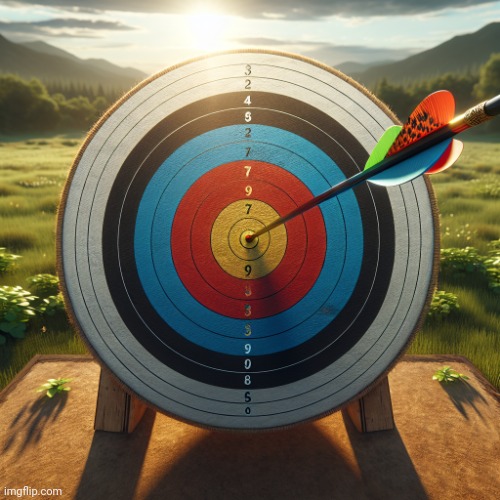 archery target | image tagged in archery target | made w/ Imgflip meme maker