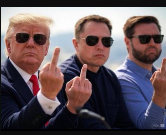 High Quality Pres. Trump, Elon Musk, & V.P. J.D. Vance Blank Meme Template