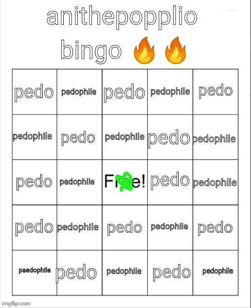 i do not have feelings for children, i simply treat them like children | image tagged in anithepopplio bingo | made w/ Imgflip meme maker