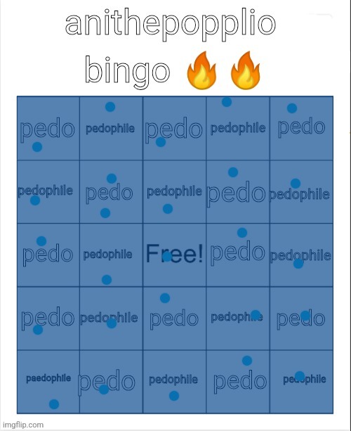 did I get a bingo | image tagged in anithepopplio bingo | made w/ Imgflip meme maker