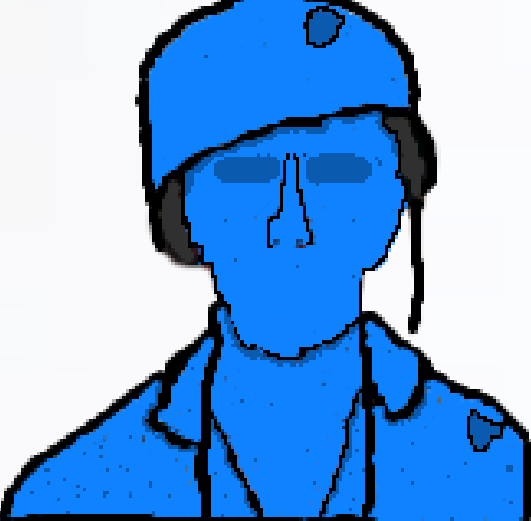 Blue plastic soldier 1k yard stare Blank Meme Template