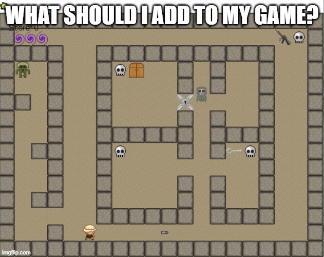 For update 2 | WHAT SHOULD I ADD TO MY GAME? | image tagged in grimnemo game | made w/ Imgflip meme maker