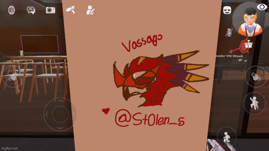 I made this little silly in rec room :) | image tagged in helluva boss,silly | made w/ Imgflip meme maker