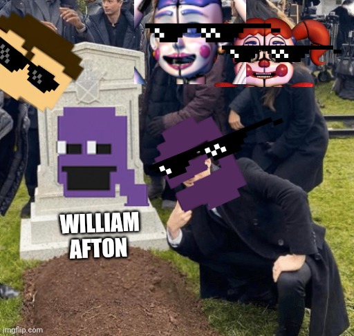 Afton core | WILLIAM AFTON | image tagged in grant gustin over grave | made w/ Imgflip meme maker