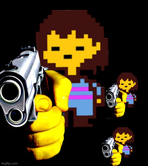 Better frisk gun | image tagged in better frisk gun | made w/ Imgflip meme maker