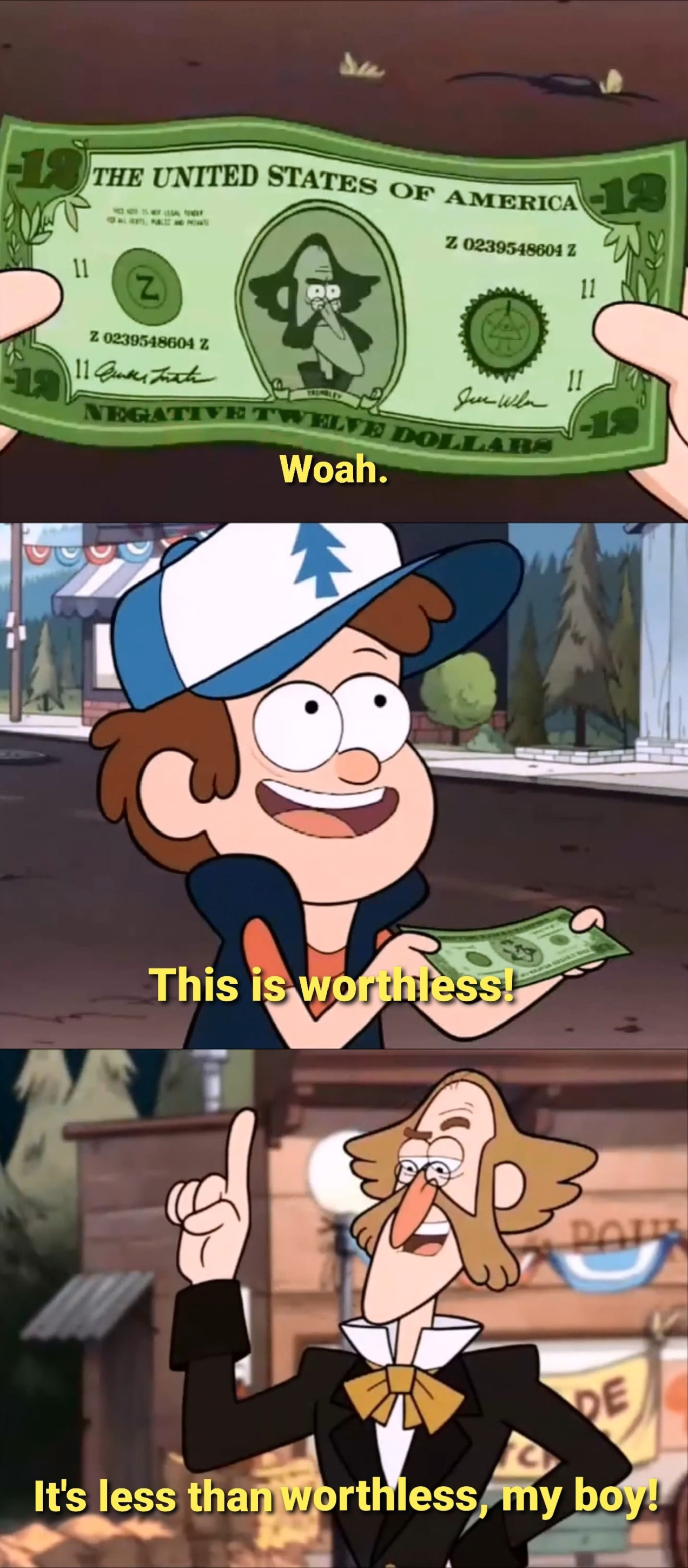 This is worthless, 3rd panel Blank Meme Template