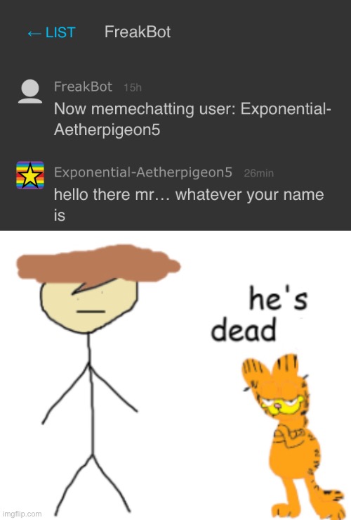 image tagged in he s dead jon second part only | made w/ Imgflip meme maker