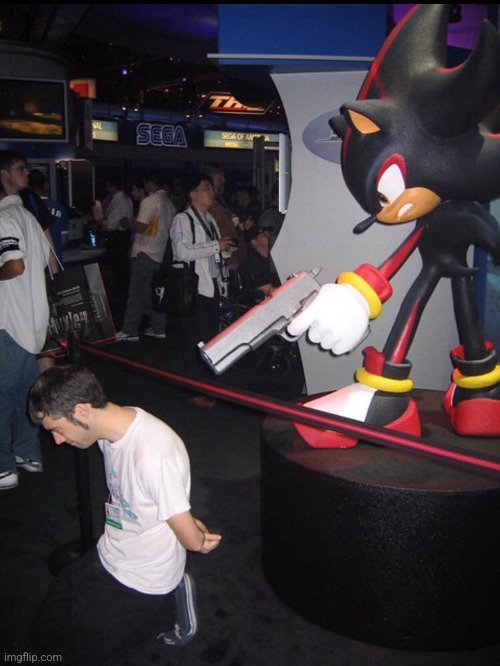 Shadow's statue Blank Meme Template