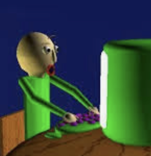 High Quality Baldi Keyboard Blank Meme Template