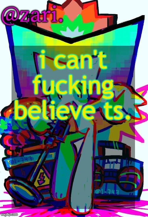 bullshit pass interference call that gave the chiefs the ball. thanks REFS | i can't fucking believe ts. | image tagged in zari 's femtanyl temp ty mini_soda | made w/ Imgflip meme maker