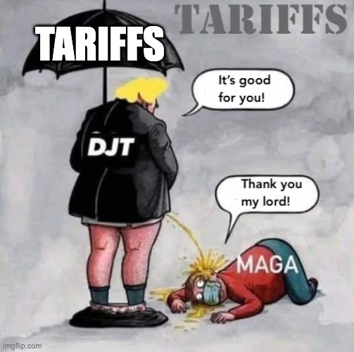 Trump Tariffs | TARIFFS | image tagged in donald trump,maga,tariffs,republicans,right wing,conservatives | made w/ Imgflip meme maker