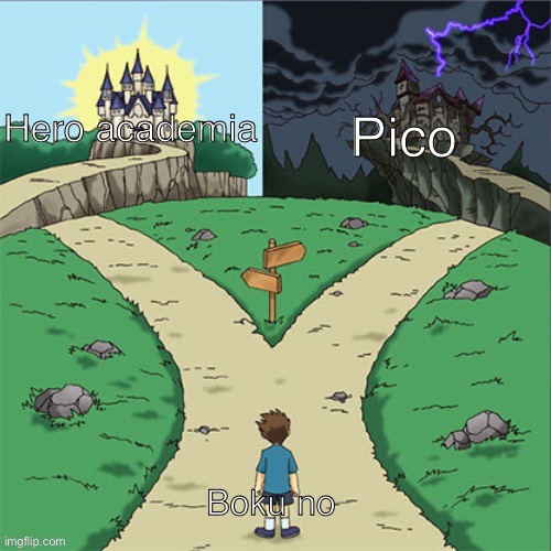 image tagged in boku no hero academia,boku no pico | made w/ Imgflip meme maker