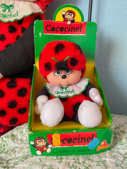 Cococinel peluche Jemini 1992 | image tagged in cococinel,kids toys,bugs | made w/ Imgflip meme maker