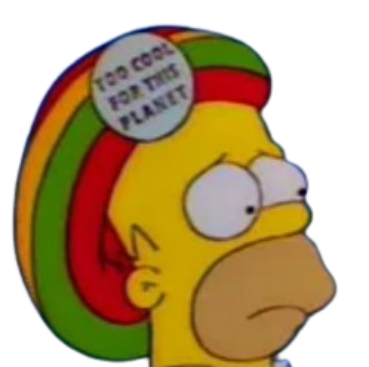 Homer Simpson Jamaican Hat Blank Meme Template