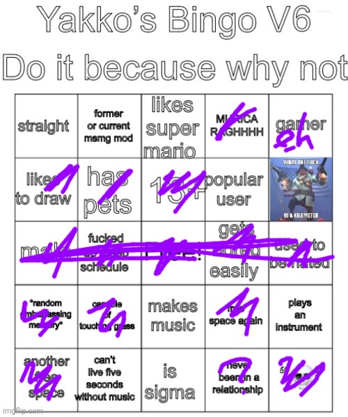 Yakko’s Bingo V6 | image tagged in yakko s bingo v6 | made w/ Imgflip meme maker