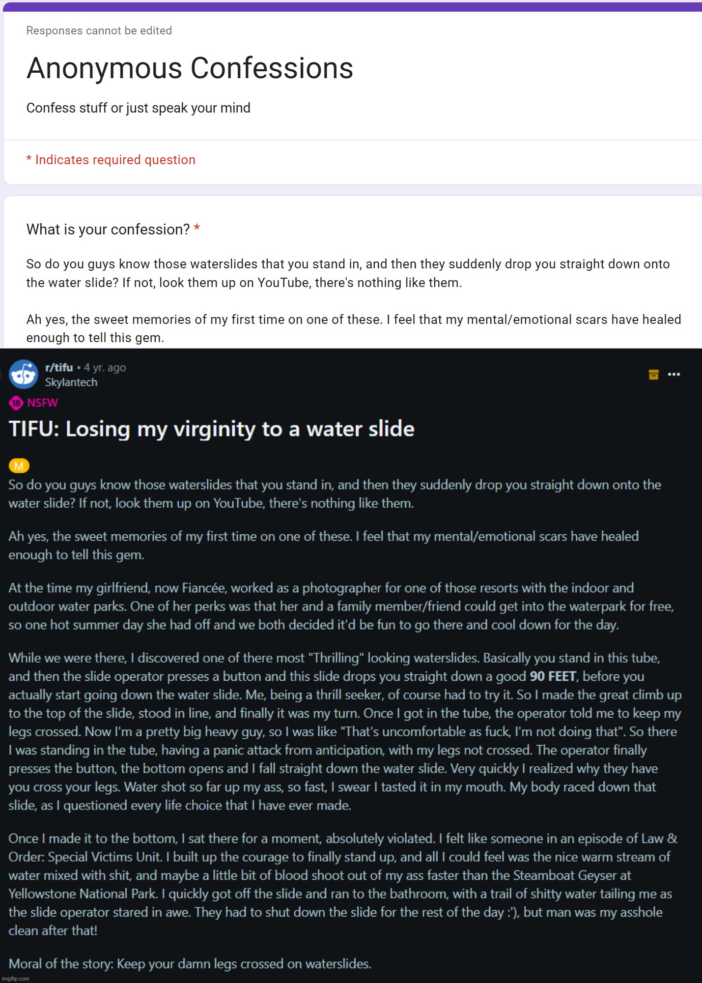 this actually happened to somebody | made w/ Imgflip meme maker