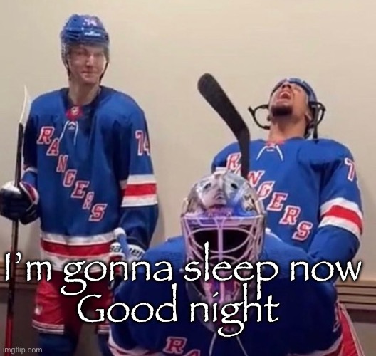 Ryan Reaves | I’m gonna sleep now
Good night | image tagged in ryan reaves | made w/ Imgflip meme maker