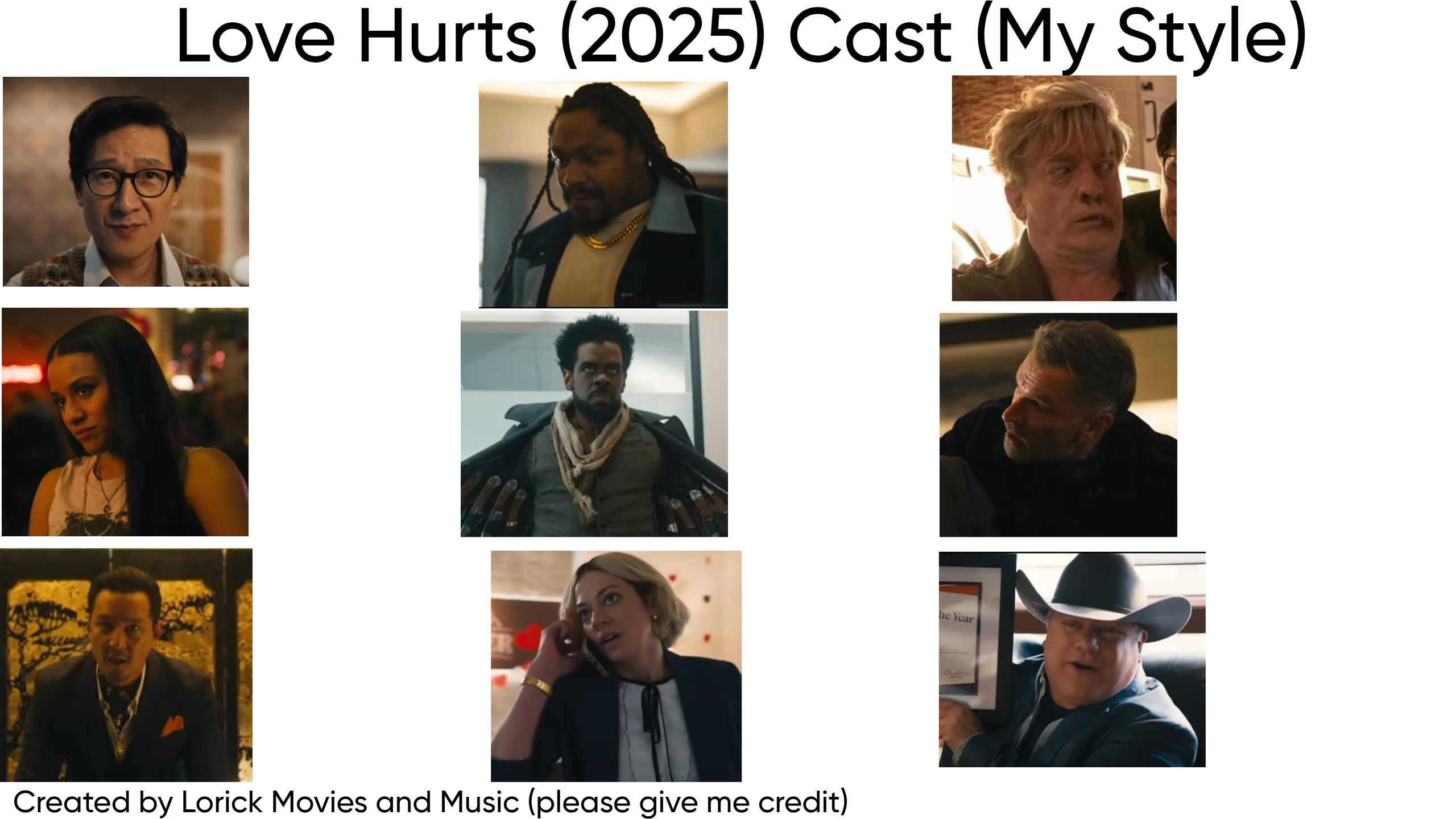 Love Hurts (2025) Cast (My Style) Blank Meme Template