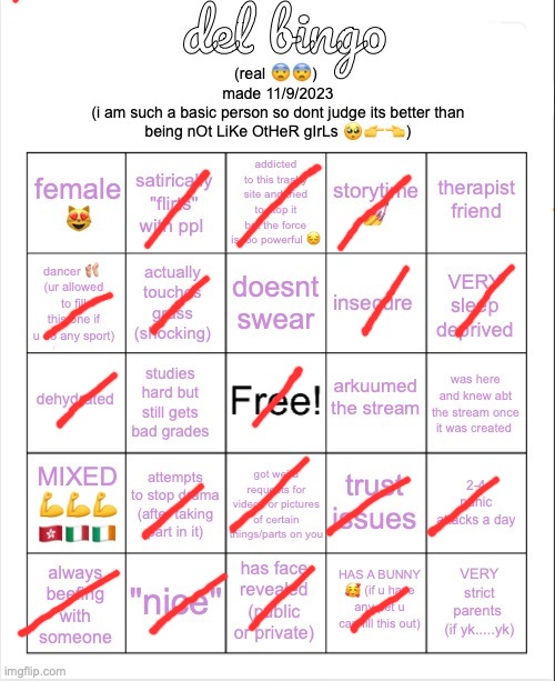 del bingo (real) | image tagged in del bingo real | made w/ Imgflip meme maker