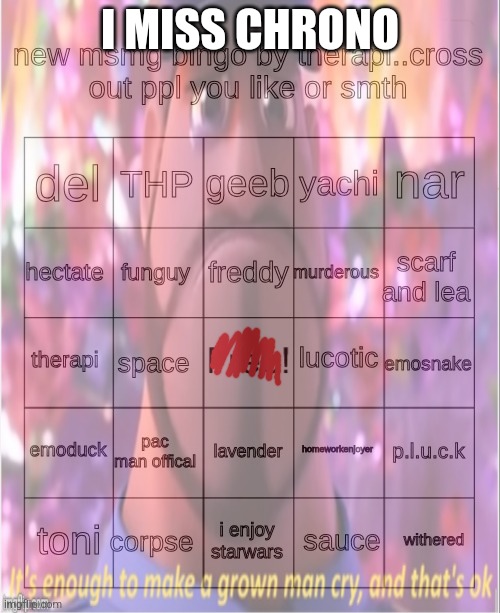 I MISS CHRONO | made w/ Imgflip meme maker