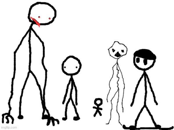 All black outline stickmen | made w/ Imgflip meme maker