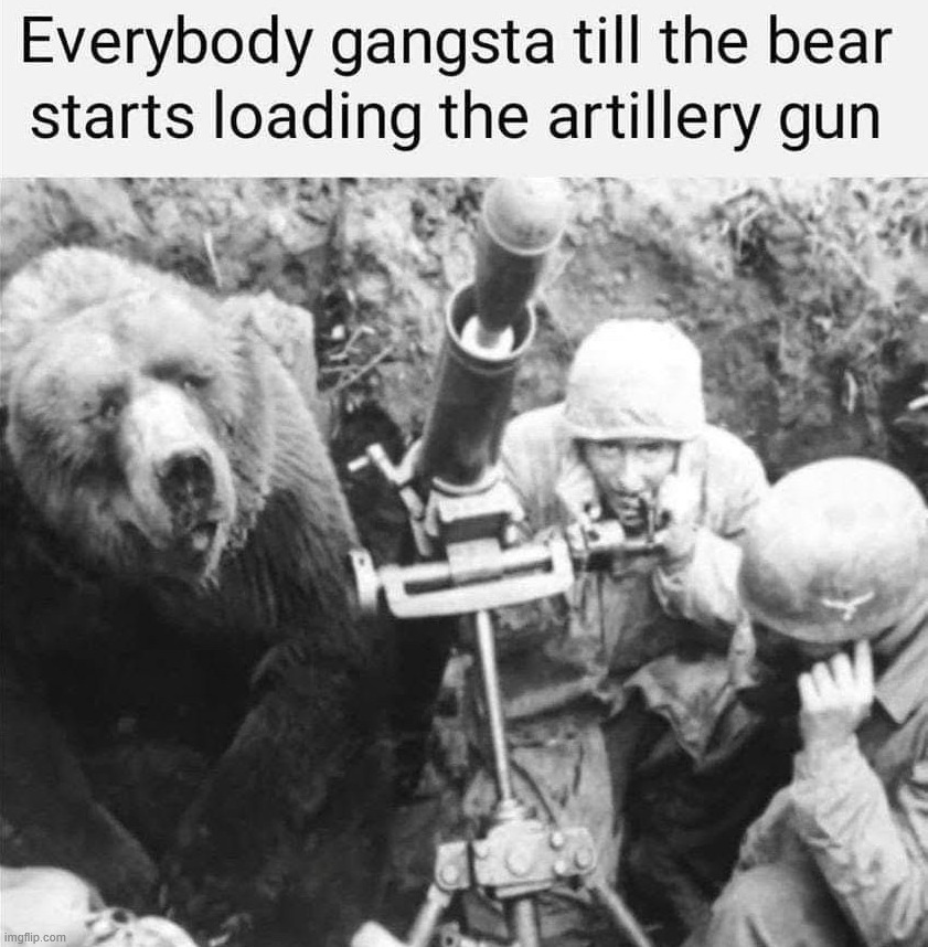 Bear with them | image tagged in history | made w/ Imgflip meme maker