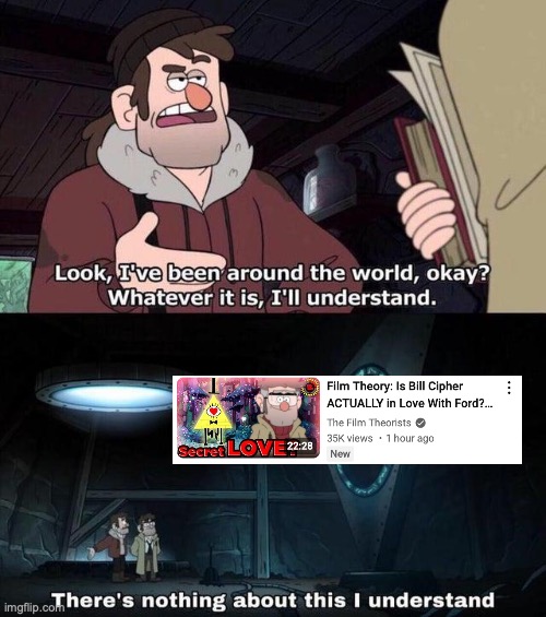 I think Lee might be wilding. | image tagged in gravity falls understanding,film theory,game theory,gravity falls,bill cipher,gravity falls meme | made w/ Imgflip meme maker