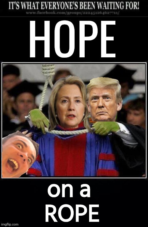 Hope to hang Hillary | image tagged in hillary clinton,donald trump,hanging | made w/ Imgflip meme maker