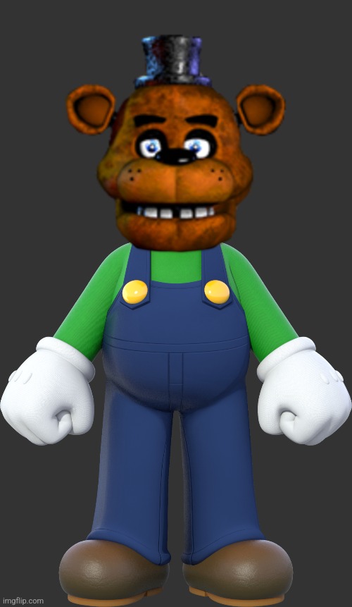 image tagged in super mario bros,mario,luigi,five nights at freddys,fnaf | made w/ Imgflip meme maker