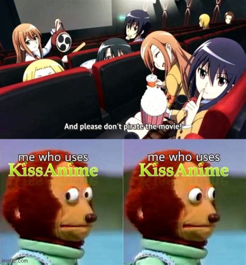 R.I.P KissAnime | image tagged in anime,kissanime,rip | made w/ Imgflip meme maker