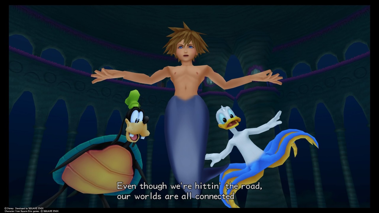 sora and his underwater friends Blank Meme Template