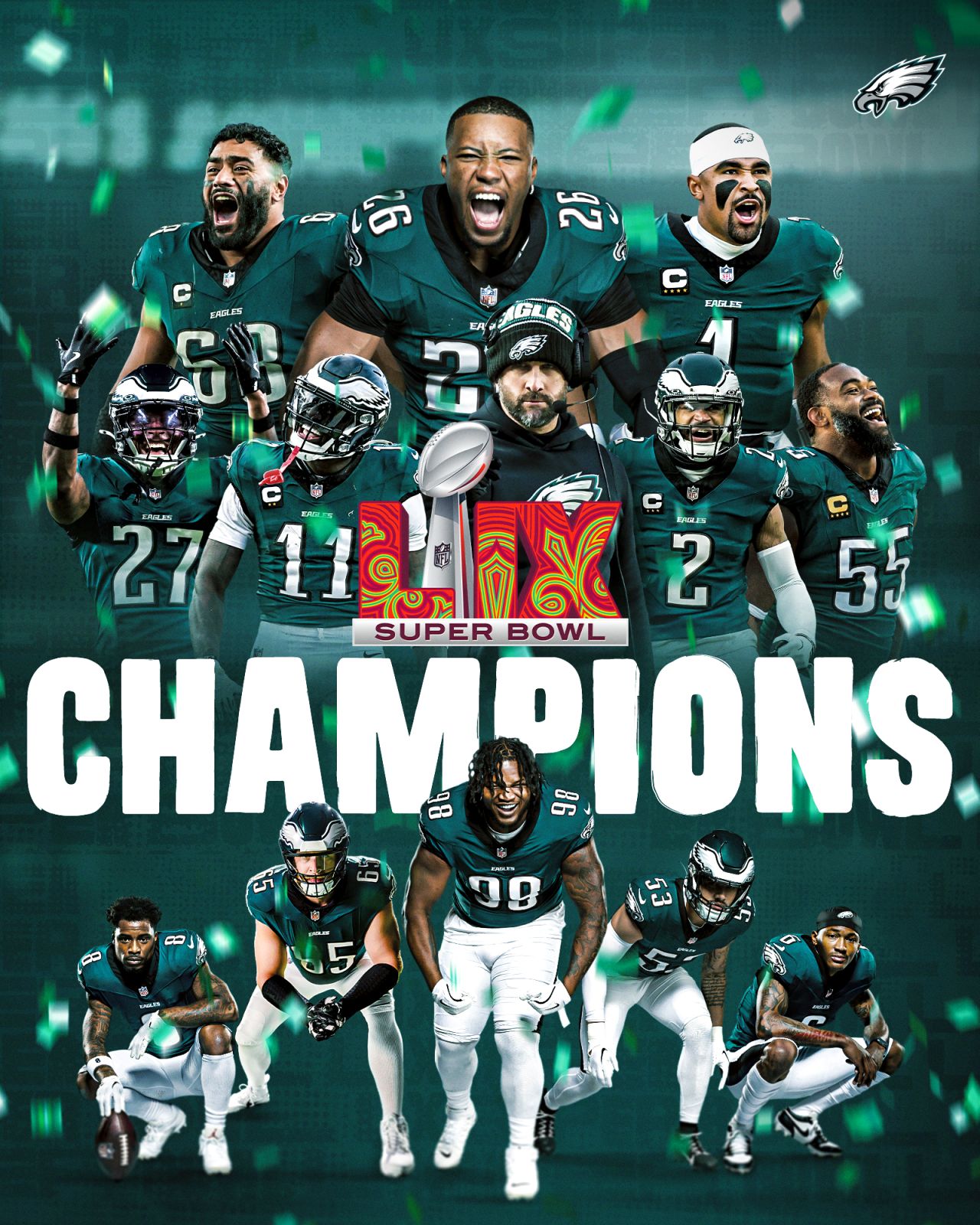 GO BIRDS Blank Meme Template