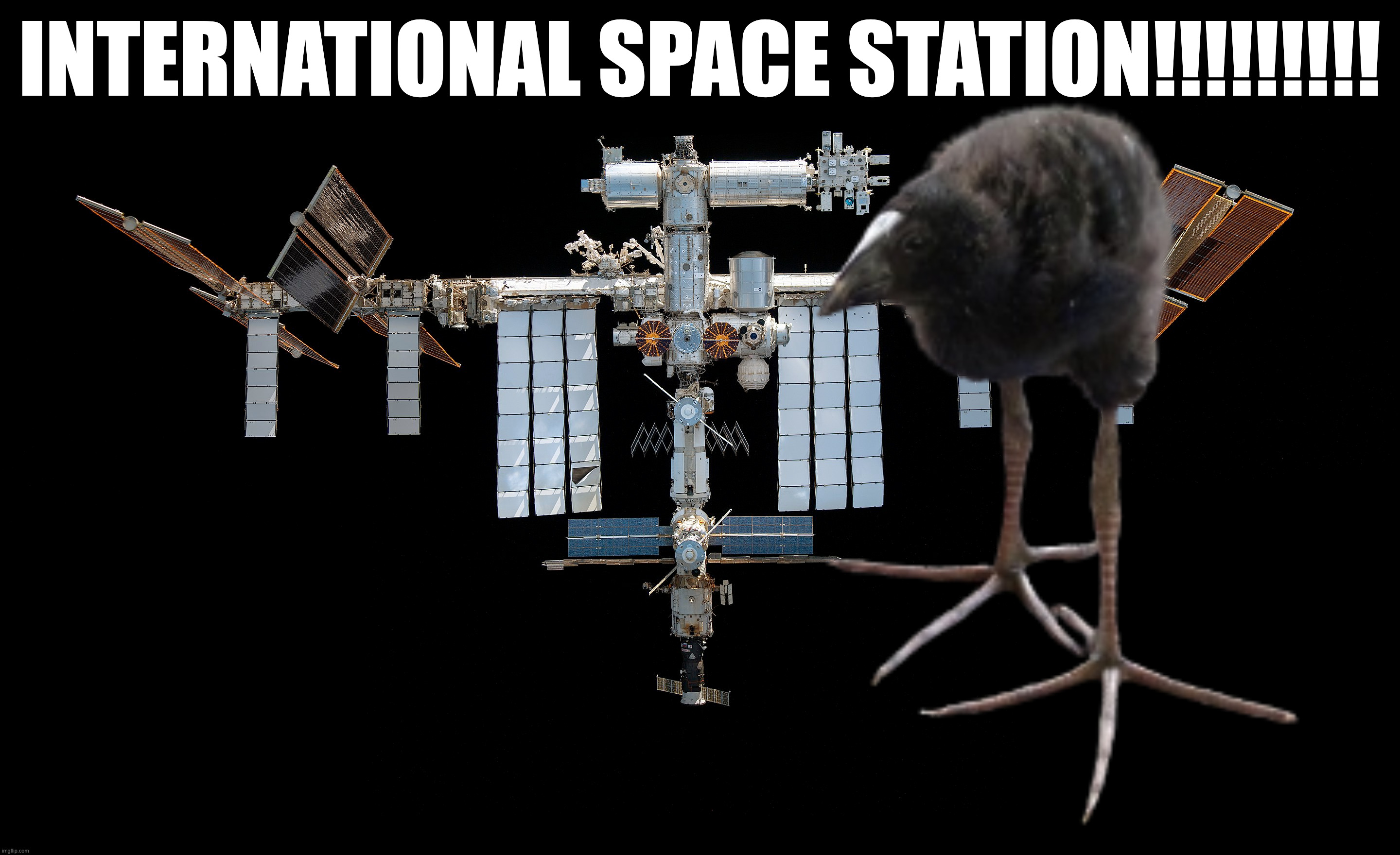 INTERNATIONAL SPACE STATION!!!!!!!!! | made w/ Imgflip meme maker