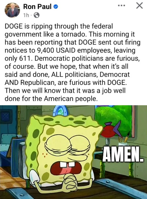 And I'm Atheist :) | AMEN. | image tagged in american politics,government corruption,elon musk | made w/ Imgflip meme maker