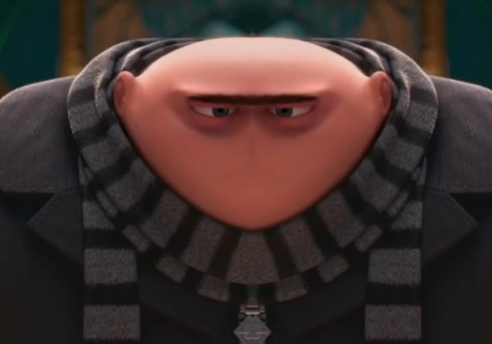 High Quality Mouthless Gru Blank Meme Template