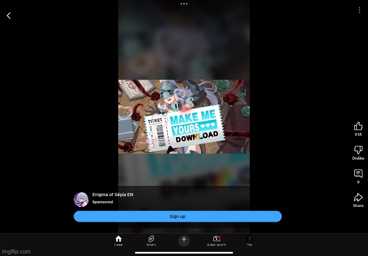 I got this ad while I was scrolling on yt shorts (ignore that I’m watching on an IPad) | made w/ Imgflip meme maker