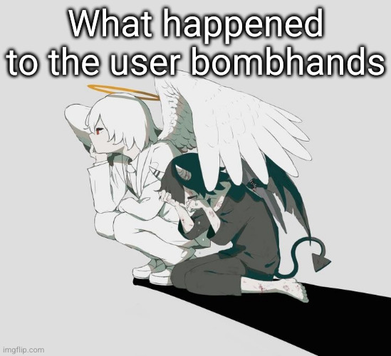 bombhands user?? did he delete or rename or what | What happened to the user bombhands | image tagged in avogado6 depression,bombhands,msmg | made w/ Imgflip meme maker