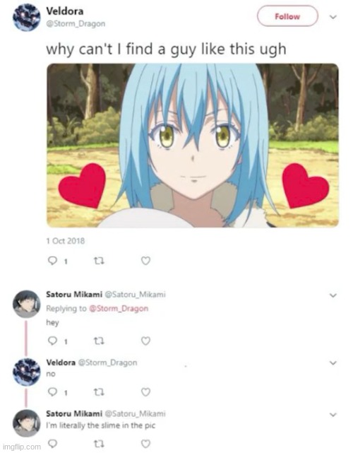 image tagged in that time i got reincarnated as a slime,rimuru,veldora,satoru | made w/ Imgflip meme maker