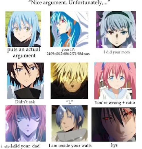 I'm more of a mix of Souei and Diablo | image tagged in that time i got reincarnated as a slime | made w/ Imgflip meme maker